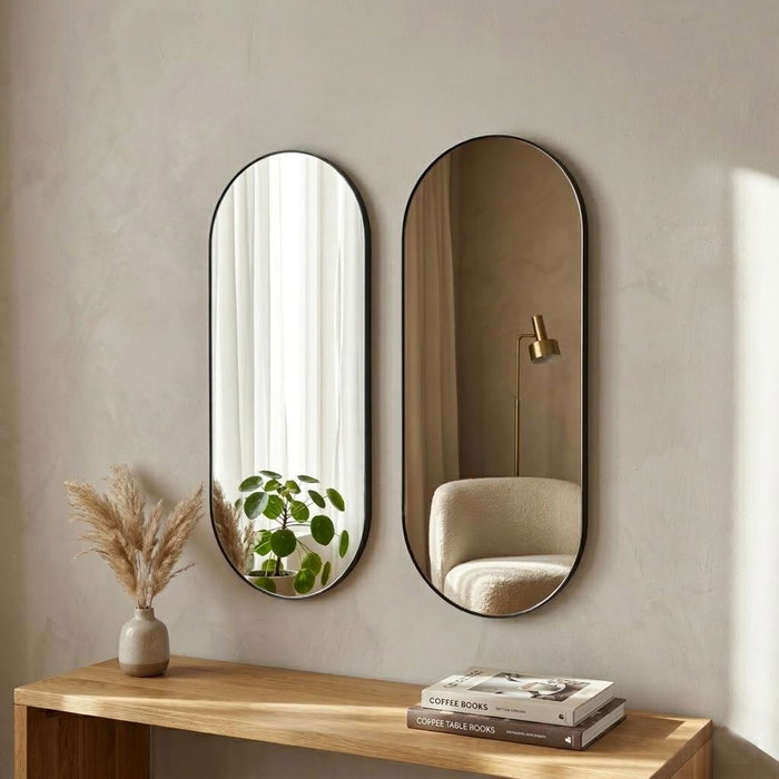 Hanah Home Espejo Ecológico Flotal-E Bronze, Natural